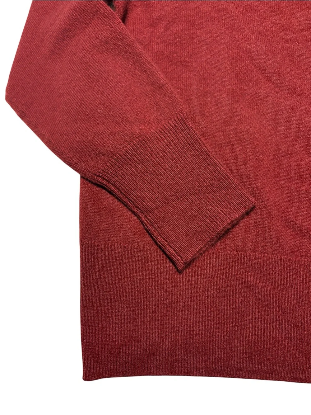 J. Crew Cashmere Classic Fit Crewneck Size Medium Cranberry Cozy Fall Preppy